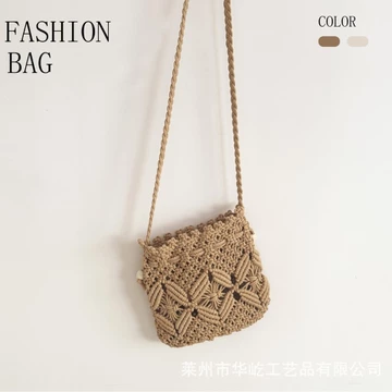 Túi May Mắn Phong Cách Sợi Cotton Túi Dệt Tay Luôn Phù Hợp Với Thời Trang Cross-Body Bucket Túi Du Lịch Đi Biển Đi Biển