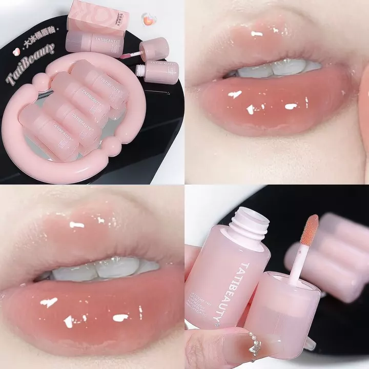son bóng black rouge son black rouge DIKALU Big Ice Bucket Lip Essence Lip Glaze Mirror Lip Gloss Lipstick Gloss Dưỡng ẩm Tẩy tế bào chết Phai màu Lines Nữ