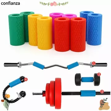 CONFIANZA 1 Tay cầm tạ, Tay cầm tạ dày 2 Inch, Tay cầm công cụ sức mạnh cánh tay chống trượt bền bỉ có tay cầm Bộ chuyển đổi Blaster để cử tạ