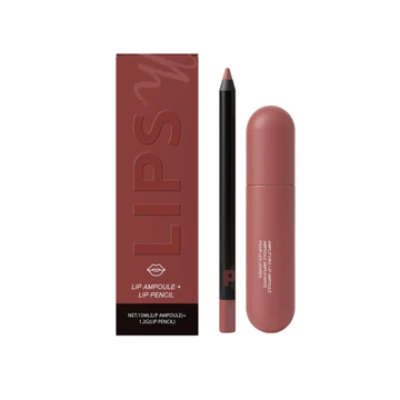 Matte Lip Mud & Lip Liner Pencil Set Velvet Lip Cream Lâu trôi Chống thấm nước Không chuyển Lip Makeup Kit Quà tặng mỹ phẩm
