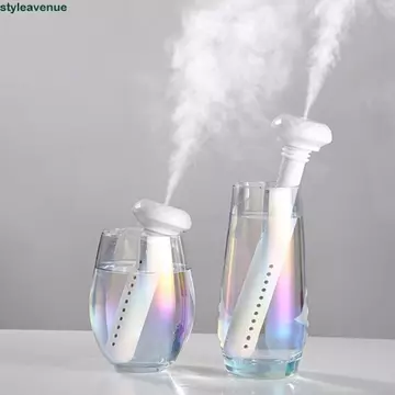 Máy tạo độ ẩm STYLEAVENUE, Máy tạo độ ẩm phun Mini bằng nhựa cầm tay, Máy lọc ô tô có đèn LED Mô hình dài và ngắn Sử dụng linh hoạt Máy tạo độ ẩm tạo sương thơm Anion