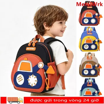 Ba lô trẻ mới biết đi METALWRK cho bé trai, Ba lô mẫu giáo chống nước, Ba lô mở rộng dây đai Mini giảm nhẹ bền Ba lô trẻ em dành cho trẻ sơ sinh