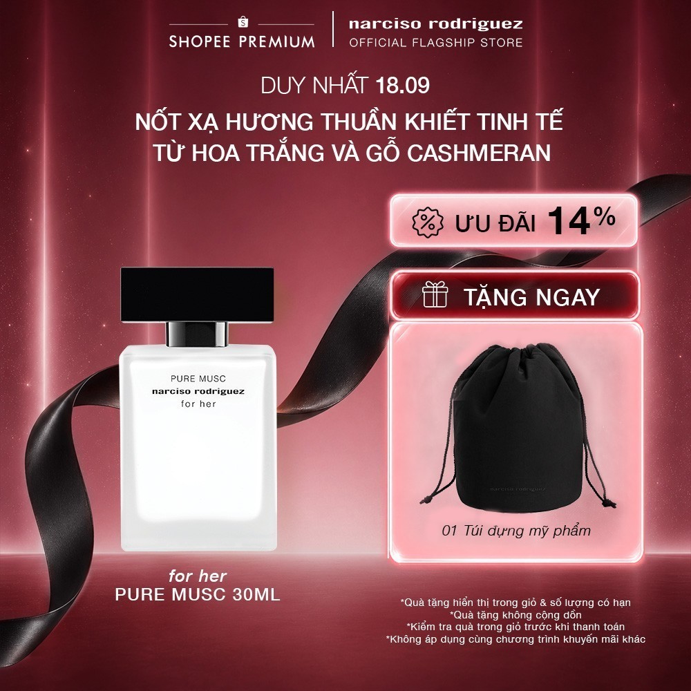 Nước Hoa nữ Narciso Rodriguez Pure Musc For Her Eau De Parfum 30ml