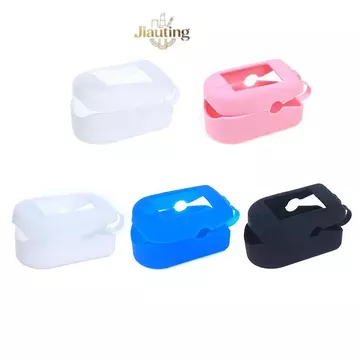 Jiauting Silicone Túi Bảo Quản Kẹp Ngón Tay Máy Đo Oxy Vỏ Bảo Vệ Máy Đo Oxy Y Tế Giá Đỡ Bảo Vệ Ngón Tay Xung Bảo Vệ Braet Jiauting