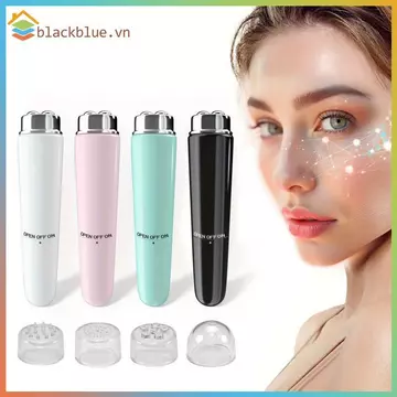 Máy mát xa mặt bằng điện BBLUE 4 trong 1 Dụng cụ làm đẹp mắt siêu nhỏ để thư giãn mắt quầng thâm Túi mắt Massage mắt bọng mắt.