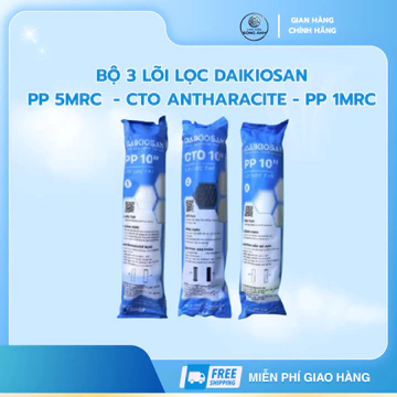 Combo lõi lọc nước 123 Daikiosan - Chính Hãng Daikiosan