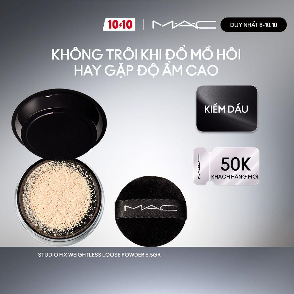 Phấn Phủ MAC Studio Fix Weightless Loose Powder - 6.5g / Phấn phủ kiểm soát dầu cho da thường, da dầu và da nhạy cảm