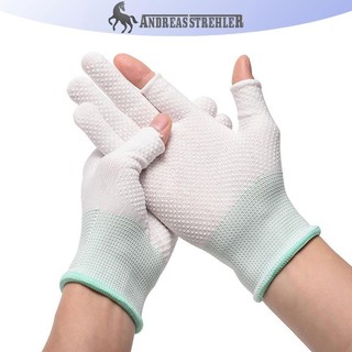 Onetimingfine Keo-dot Găng Tay Đi Xe Đạp Chống Trơn Trượt Cho Nam, Ngoài Trời, Màn Hình Cảm Ứng Hai Ngón Tay Găng Tay Mỏng VN