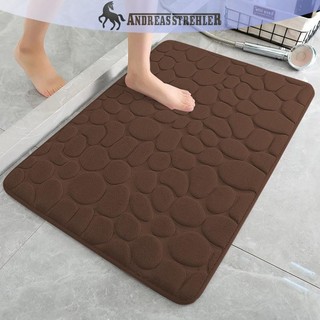 Onetimingfine Nhà Cobblestone Dập Nổi Cửa Thảm Cửa Phòng Tắm Đơn Giản Gió Hút Chân Thảm Phòng Tắm Thảm Chống Trơn Trượt Sàn VN