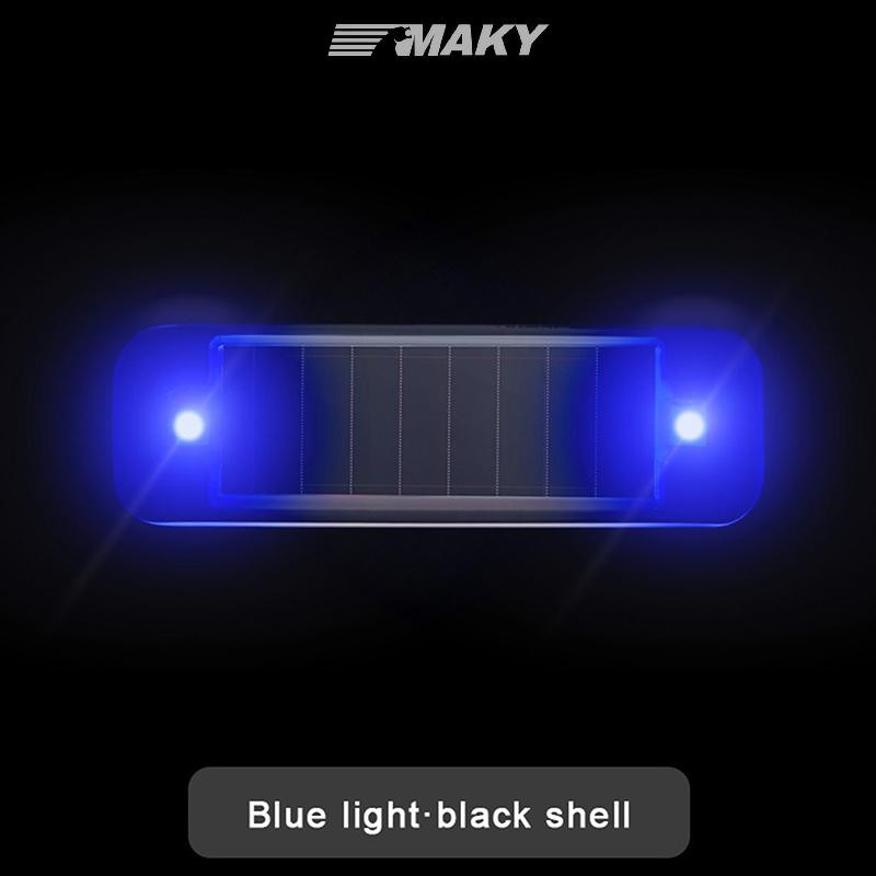 Newwellknownepic LED năng lượng mặt trời Đèn cảnh báo ô tô An ninh ban đêm Mô phỏng không dây Chống trộm nhấp nháy giả VN