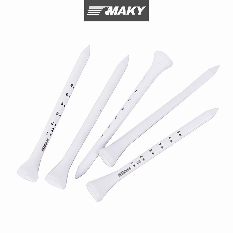 Newwellknownepic 50 CÁI Golf Tee 83mm Trắng Golf Gỗ Tee Cân Golf Tee VN