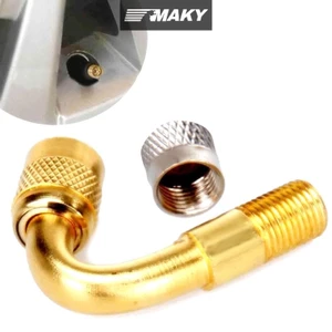 Newwellknownepic Cân Bằng Van Xe Đạp Ống Nối Dài Bơm Hơi 45 ° 90 ° 135 ° Thanh nối dài vòi phun bơm hơi Unicycle Car El Extension Nozzle VN