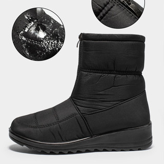 Giày Bốt Tuyết Cổ Điển Nữ Có Lông Lót Ấm Áp Thoải Mái Đến Mắt Cá Chân Booties Hàng Ngày Essentials Giày Đi Bộ