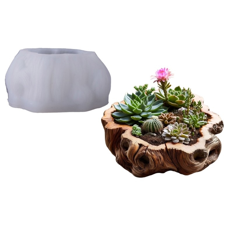 Khuôn Silicone ELEGA Cho Chậu Trồng Bê Tông và Mọng Nước