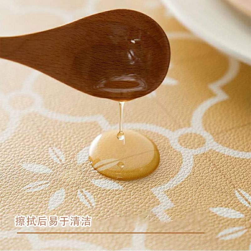 Khăn trải bàn nghệ thuật - Kem be & Cam mùa thu, Cảm hứng KHÔNG GIAN NGHỆ THUẬT, Trang trí nhà đẹp