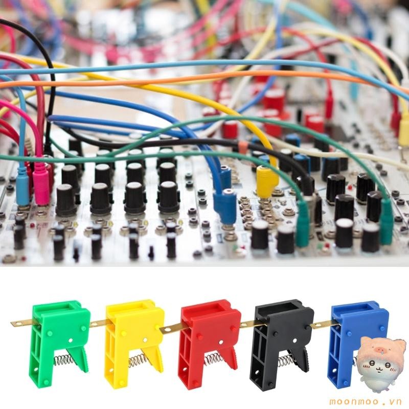 Mặt Trăng 5 Chiếc Đèn LED Lò Xo Bấm Kẹp Thiết Bị Đầu Cuối Nhanh 50A Động Cơ Thử Nghiệm Kẹp Dây Nhanh Bài Cho Ứng Dụng Điện