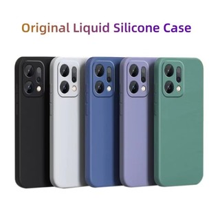 Ốp Điện Thoại Silicon Lỏng Vuông Cho OPPO Reno 14 Pro 14F A6 A5 Pro A5i Màu Trơn Mềm Chống Sốc Ốp Lưng Silicon