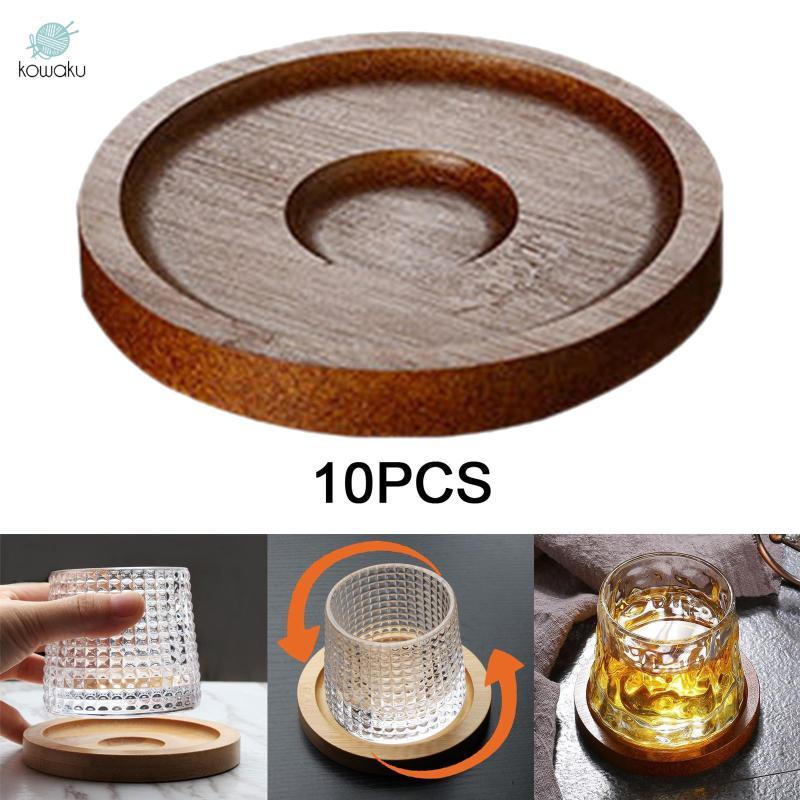 10 X Đĩa Xoay Cốc Đế Lót Ly Đa Năng Phụ Kiện Nhà Bếp Bàn Đế Lót Ly Miếng Lót Cho Tủ Lạnh Nhà Hàng
