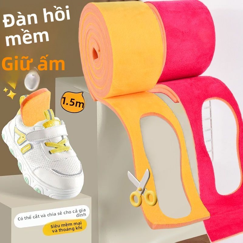 Trẻ Em Có Thể Cắt Đế Ấm Cho Trẻ Em Chuyên Dụng Bé Trai Bé Gái Lông Cừu Lót Dày Mùa Đông Lạnh OWBG