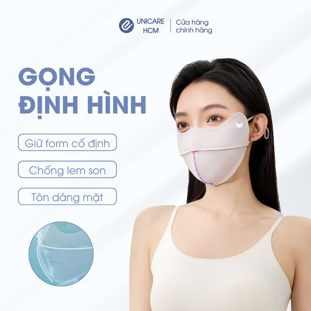 [Combo 3 chiếc] Khẩu trang UV-Proof UniCare chính hãng, vải mềm mịn, chống nắng, chống UV 99% | BigBuy360 - bigbuy360.vn