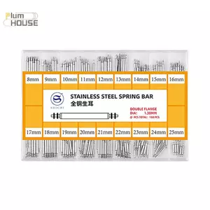 PlumHOUSE 360 CÁI Bộ dụng cụ sửa chữa đồng hồ Dây đeo đồng hồ Pin Spring Bar Release Pins 8 9 10 11 12 13 14 15 16 17 18 19 20 21 22 23 24 25 25 25 VN