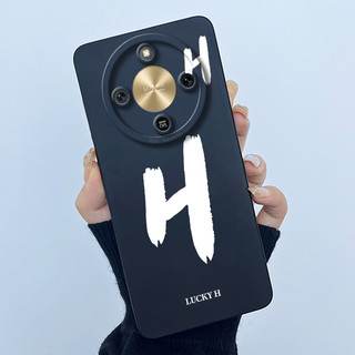 Dành Cho Honor X9d 5G Ốp Lưng May Mắn Chữ Cái Ban Đầu Chống Sốc Silicon Mềm Mờ Ốp Lưng Điện Thoại Cho HonorX9d X 9d 5G MTN-NX1 Vỏ