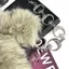 Thắt lưng lưng hình ngôi sao mặt trăng DUSKGLOW, Thiết kế hợp thời trang Dây chuyền kim loại Faux Fur Belt, Vintage Y2K Punk Spicy Girl Plush Furry Connector Belt Thời trang nữ