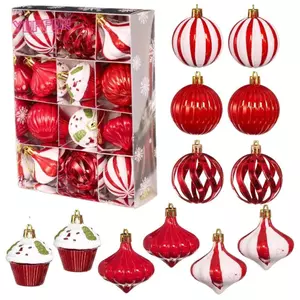 YOFFOR 12 Cái / hộp Bóng Treo Giáng Sinh, Chống Vỡ