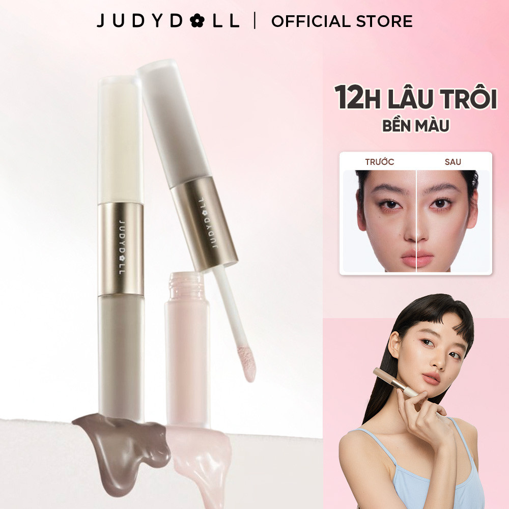 Kem Tạo Khối Bắt Sáng Highlight JUDYDOLL 4.8g Lâu Trôi Tự Nhiên Dạng Lỏng Dễ Sử Dụng Cho Người Mới Bắt Đầu