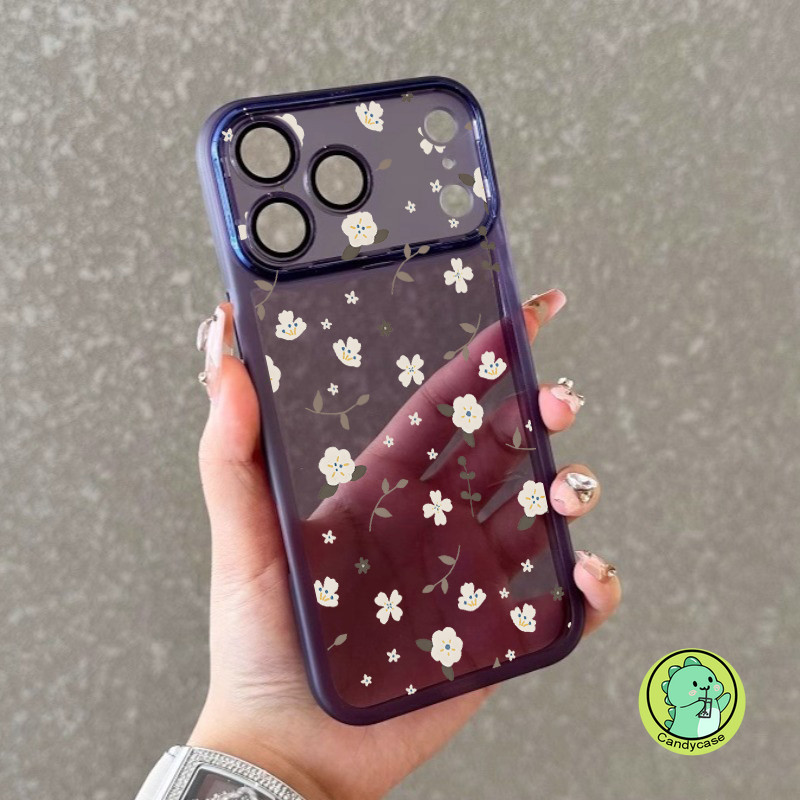 Ốp Điện Thoại Hoa Thanh Lịch Có Ống Kính Kính Cho Tecno Spark 40 Pro Plus 40C 30 30C 20 20C 10 10C 9 8C 6 Go 1 2025 2024 2023 2022 5G 4G Vỏ Chống Sốc Dễ Thương
