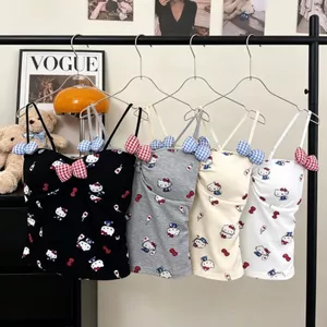 Milyfashion Dễ Thương KITTY In Nơ Giả Hai Mảnh Dây Đeo Dây Lưng Đẹp Tất Cả Trận Đấu Hoạt Hình HL5D