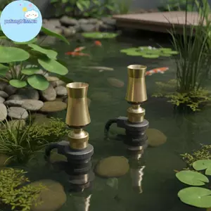 Pufangbliss Đa Năng Tháp Tuyết Tùng Đài Phun Nước Đá Để Trang Trí Bể Bơi 1 Chiếc Đồng er Có Thể Điều Chỉnh Nước Tính Năng Phụ Kiện VN