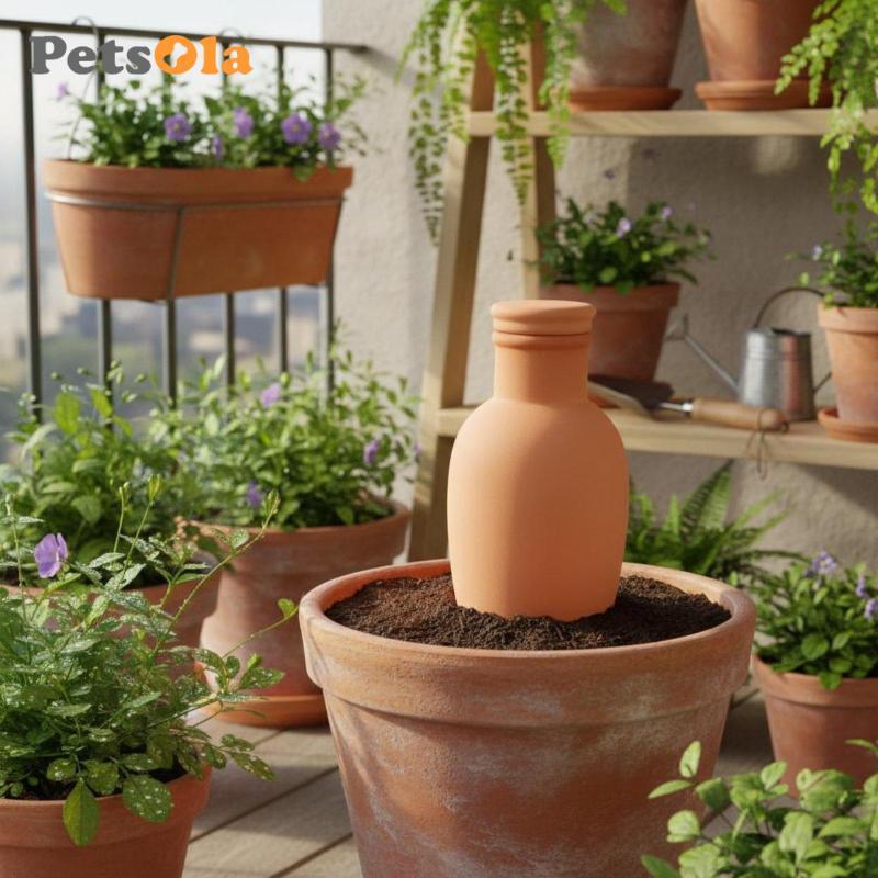 4 Miếng Đất Sét Tưới Cây Nón Chậm Phân Tán Dần dần Thiết Bị Tưới Nước Tự Động Chắc Chắn Dụng Cụ Làm Vườn