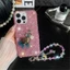 Con công Phnom Penh ba chiều đầy đủ kim cương sang trọng Thích hợp cho vỏ điện thoại Apple 16pro Vòng tay iPhone17 14 trọn gói 15