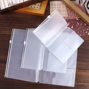 DELMER Sổ Tay Túi Bảo Quản Cho Midori Du Khách Hộ Chiếu Đựng Thẻ Lưu Trữ Đồ Dùng Học Tập Bỏ Túi Tạp Chí Tiếp Liệu Túi Dây Kéo PVC