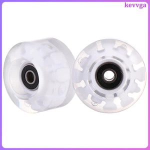 2 Chiếc Phát Sáng Ngoài Trời Trượt Bánh Xe Thay Thế Bật Sáng Chìa Khóa Ván Trượt Băng Phụ Kiện Kevga
