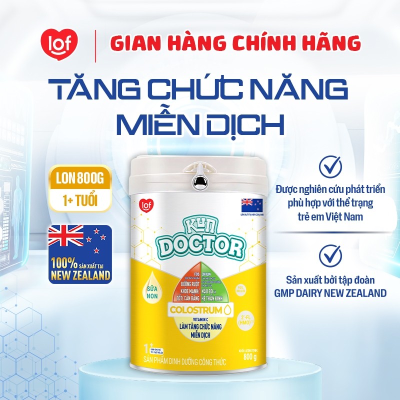 Sữa bột dinh dưỡng KUN DOCTOR COLOSTRUM 1+ lon 800gr