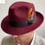 ZENZON Trang trí lông vũ Mũ Fedora, Trang phục Fedora Mũ Topper Mũ, Mũ len thời trang Panama Jazz Mũ len Halloween