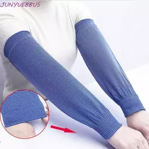 Tay áo chống nắng JUNYUE88US sọc, bao tay ngón, giữ ấm tay cho đi bộ, đạp xe, chạy bộ nam nữ