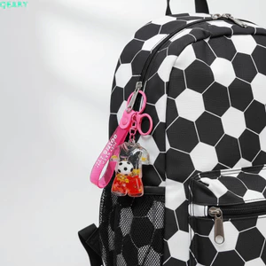 QEARY Áo Bóng Đá Quicksand Chai, Bộ Bóng Đá Mini Màu Kẹo Móc Chìa Khóa, Tượng Trong Suốt Chảy Mặt Dây Chuyền Quicksand Chai Trang Trí Nhỏ Cho