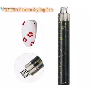 BeautifulHomeA 5 Cánh Hoa Bút Chấm Móng Tay, Dụng Cụ Thiết Kế Hoa Một Thì, Dụng Cụ Chấm Tay Cầm Acrylic Cho DIY Nail Art, Vẽ Móng Tay Dễ Dàng VN