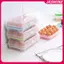 JASMINE 15 Lưới Hộp Bảo Quản Trứng Hộp Đựng Trứng PP Hộp Trứng Khay Có Nắp Ngăn Kéo Tủ Lạnh Hộp Đựng Trứng Ra Hỗ Trợ JASMINE