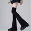 PNPIA- Y2K Chân Stoings Co Giãn Giảm Béo Đầu Gối Sos Phong Cách Nhật Bản Cay Femboy Trên Đầu Gối Sừng Hình Vòng Tay Phụ Kiện Gợi Cảm