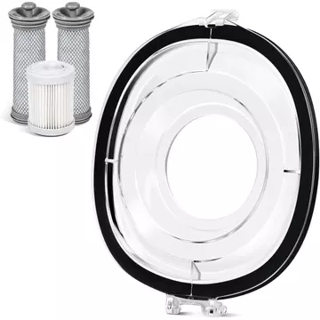 Bộ thay thế nắp thùng bụi và bộ lọc chân không Tương thích với máy hút bụi dạng que Tineco A11 S11, nắp hộp có phớt, 2 bộ lọc trước và 1 bộ lọc HEPA, cho máy hút bụi không dây A11 & S11