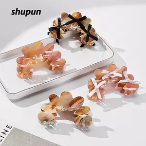 SHUPUN 1 Kẹp Tóc, Kẹp Vuốt Tóc Axit axetic Thiết Kế Thanh Lịch, Kẹp Cá Mập Chống Trơn Trượt Nhẹ Sử Dụng Hàng Ngày