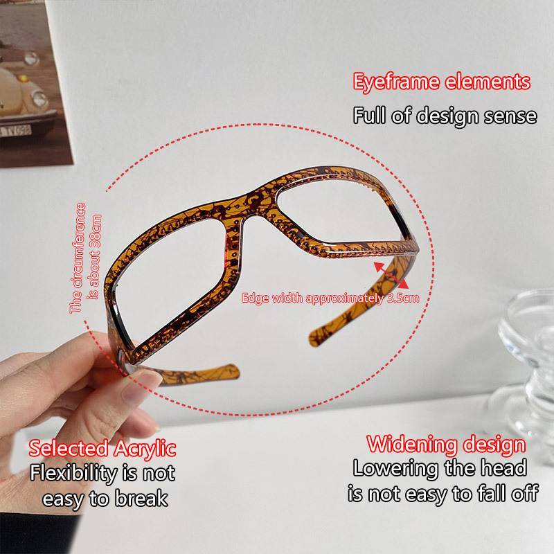 JULYHOT Thời Trang Cá Tính Nhựa Kính Hình Dạng Kiểu Tóc Kính Mát Hình Dạng Băng Đô Quấn Tóc Cho Nữ Phong Cách Hàn Quốc Đơn Giản Tóc Hoop Massivedeals