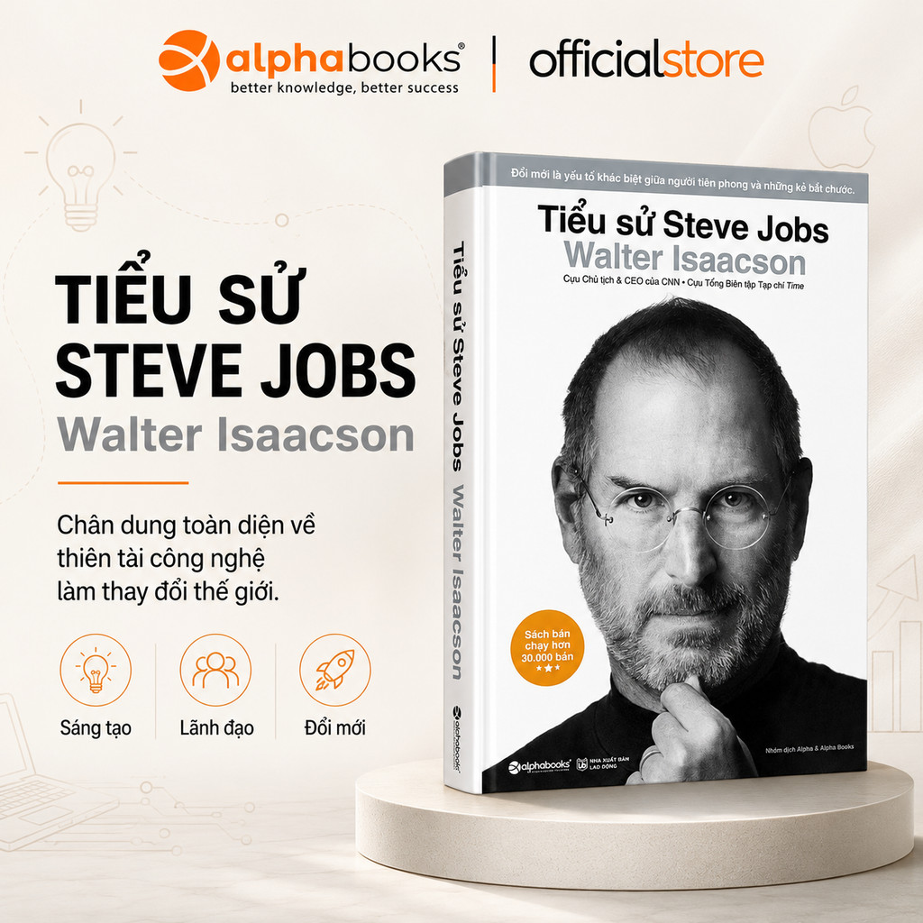Sách - Tiểu Sử Steve Jobs -Cuộc Đời & Sự Nghiệp Người Thay Đổi