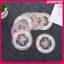 JASMINE 12cm Vintage Ren Coaster Placemat Thêu Thủ Công Bát Cà Phê Coaster Phong Cách Châu Âu Vải Chống bỏng Tấm Bàn Thảm JASMINE