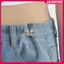JASMINE Thời Trang Cánh Bướm Quần Nút Thắt Lưng Kẹp Có Thể Điều Chỉnh Khóa Quần Jean Bule Pin Phụ Kiện Quần Áo JASMINE