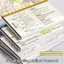 GILL 20 Tờ / Sách B5 Notebook, Notepad B5 có thể xé được, Giấy dán pháp lý ngang đơn giản Văn phòng trường học